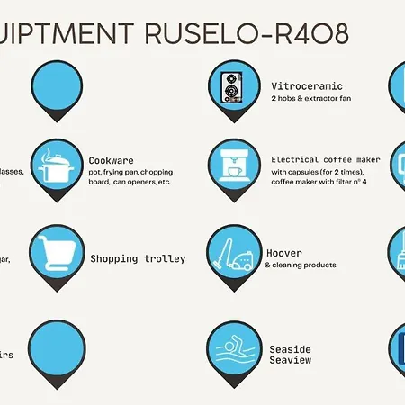 Apartamento De la cama a la playa ! Vista panorámica al mar Ruselo R408 Sólo adulto